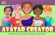 Girl avatar creator (AI), a Person Illustration by Mandarinkas art (Thumbnail 1 of 10)
