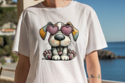 Whimsical Valentine Dog Clipart Bun, an Illustration by SVGArt (Thumbnail 8 of 8)