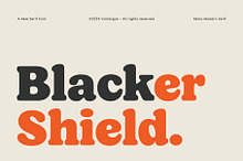 Blacker Shield - Retro Modern Serif