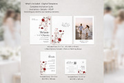 Burgundy Rose Invitation Suite bd013, an Invitation Template by TyphoonStudio (Thumbnail 2 of 10)