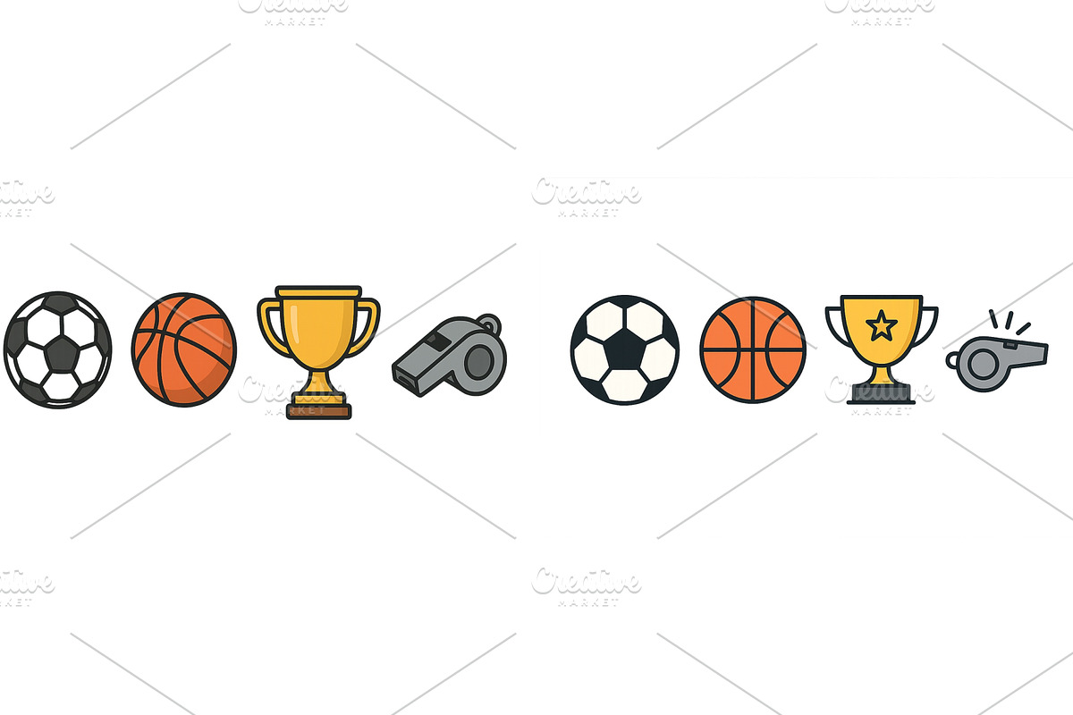 Various sports symbols illustrating, a Sport Illustration by ZinetroN