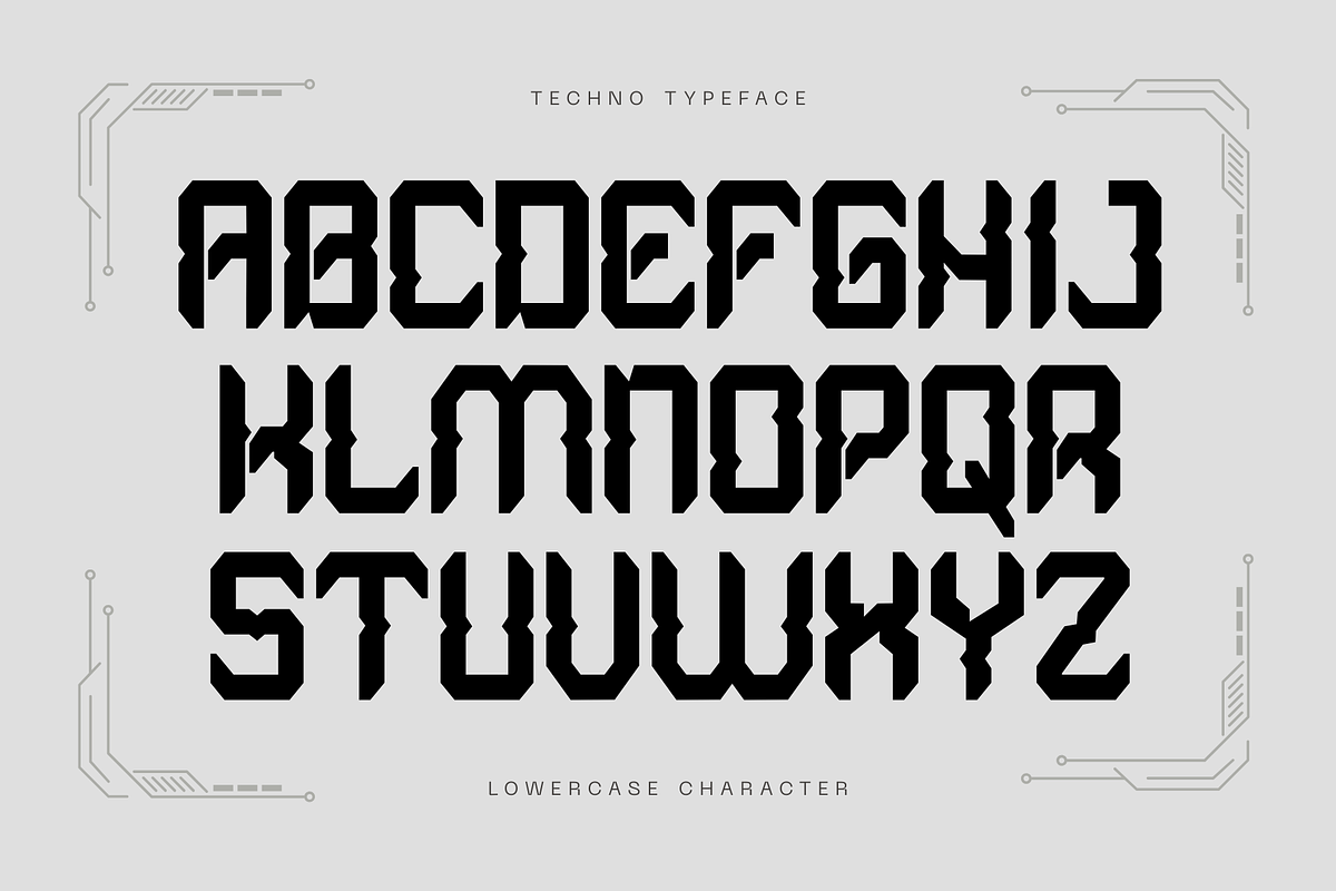 Neo Cyberpunk - Modern Techno Font, a Sans Serif Font by Nirmana Visual (Photo 3 of 10)