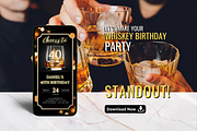 Whiskey 40th Birthday Invitation, an Invitation Template by Earth5168 (Thumbnail 8 of 9)