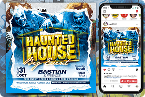 Halloween Event Flyer, a Flyer Template by regalDRAW