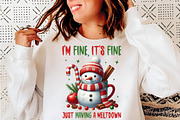 Funny Cute Snowman Png Christmas PNG, an Illustration by SinaCreation (Thumbnail 5 of 7)