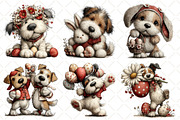 Whimsical Easter Dog Clipart, an Illustration by Black Bird Studio (Thumbnail 4 of 6)