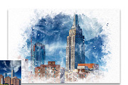 Architecture Watercolor Photo Effect, a Plug-in Add-On by Studio Retouch (Thumbnail 3 of 6)