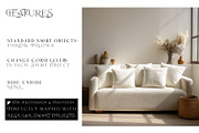 Throw Pillows with Smart Objects, a Mockup by mock-ups (Thumbnail 3 of 12)