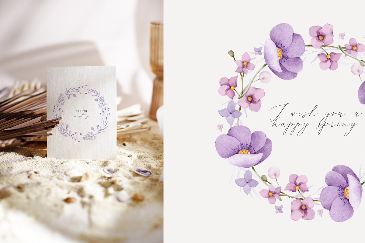 Very Peri Blooming Spring Set, an Illustration by nathalieclaire (Photo 7 of 17)