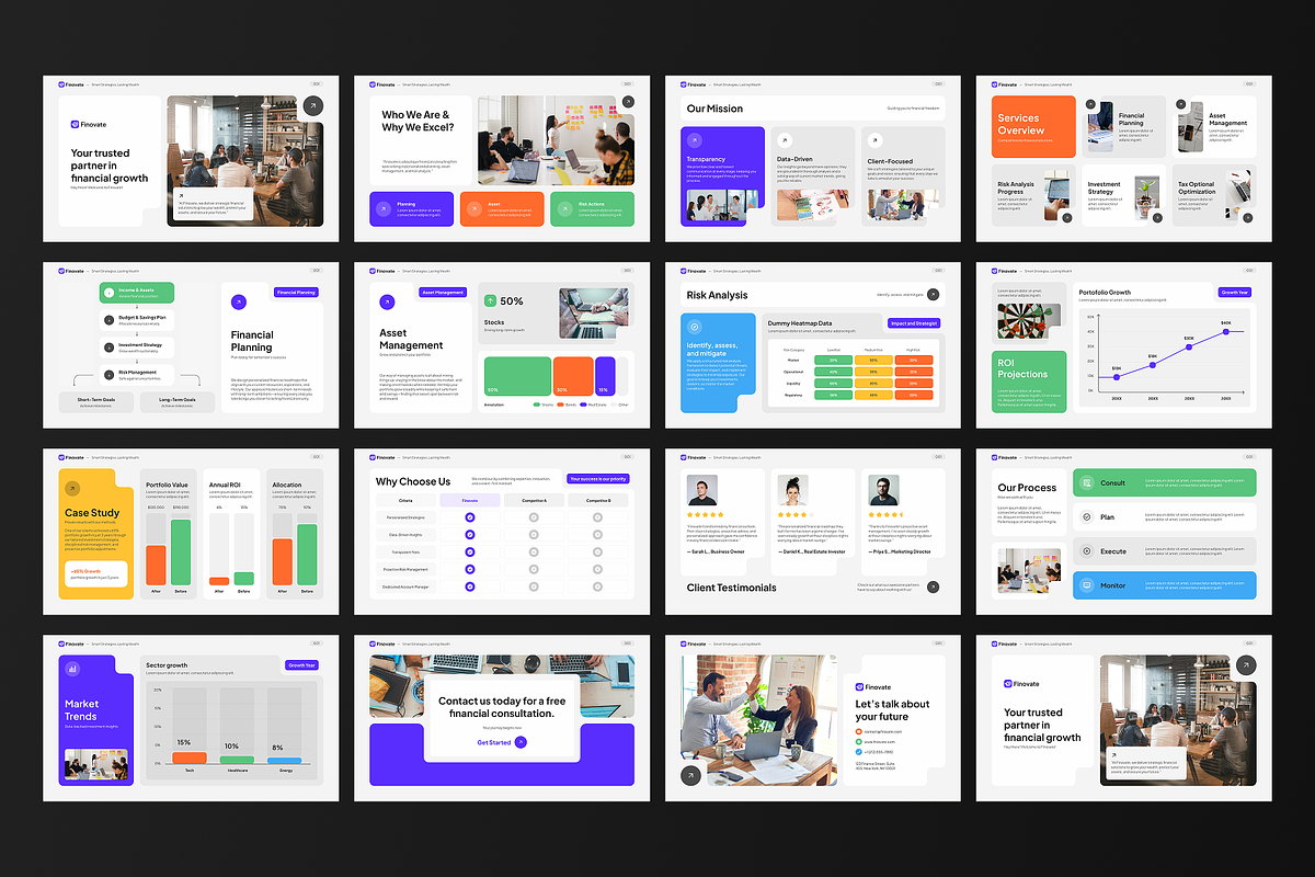 Finance Consultant Power Point preview 2