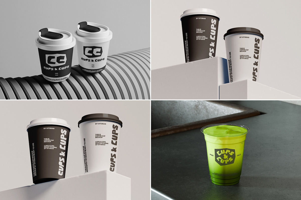 50+ Coffee Cup Mockups, a Mockup by Vitora Mockup (Photo 14 of 15)