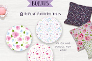 Watercolour Leaves and Floral Kit, a Texture Illustration by Maria Zebroff (Thumbnail 9 of 11)