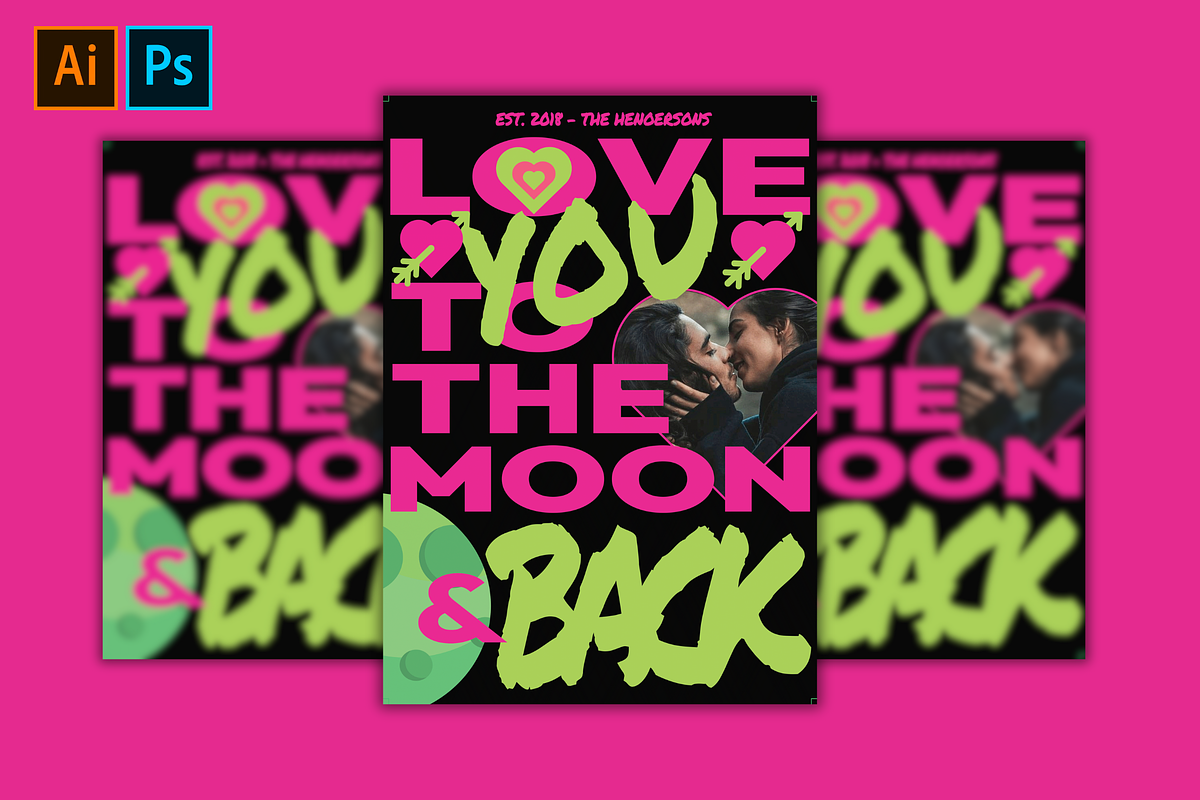 Romantic Poster Love You, a Poster Template by barsrsind