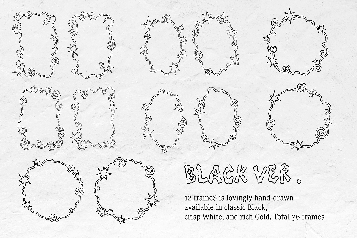 Whimsical Frames Hand-Drawn Borders, an Object Graphic by Nonceni (Photo 9 of 11)
