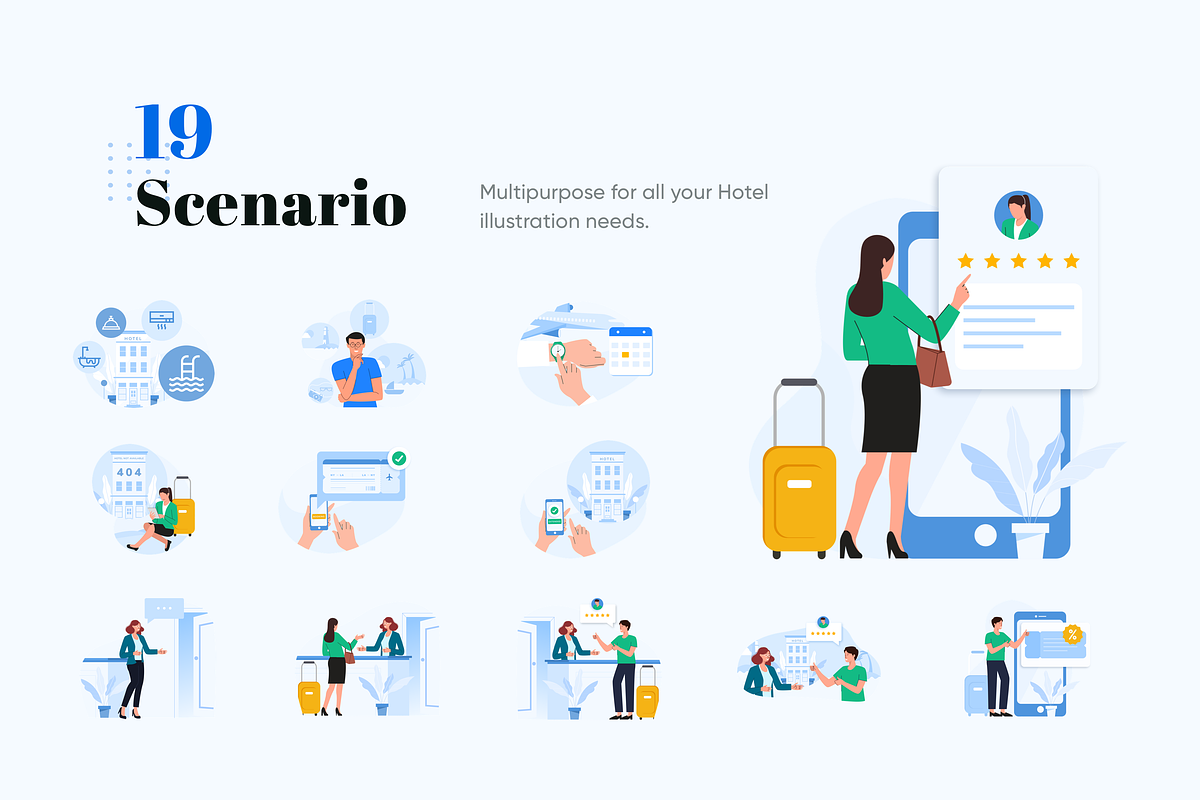 Horent - Hotel Rent Illustration, a Templates & Theme by Graphicdunk (Photo 3 of 4)