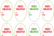 12 Digital Christmas Tags, a Card Template by Art Cascadea (Thumbnail 2 of 2)