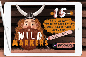 Wild Markers Procreate Brushes