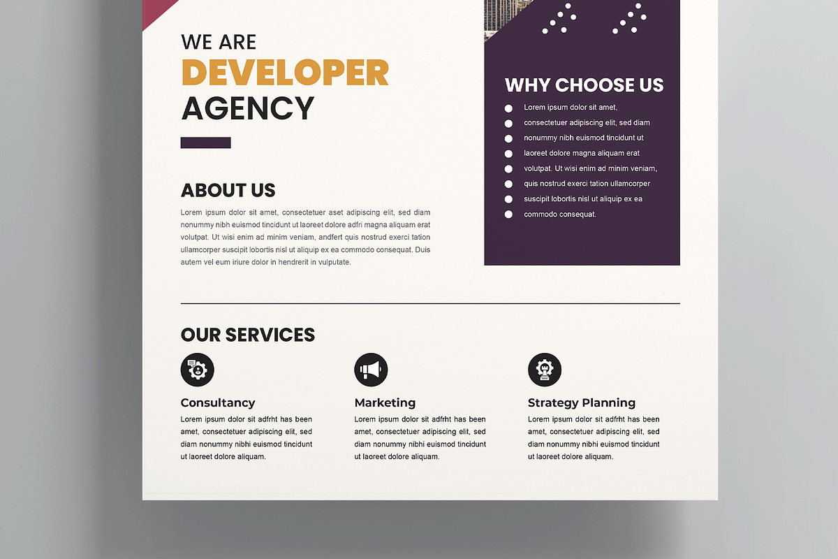 Corporate Flyer Layout, a Flyer Template by MightyDesign (Photo 3 of 8)