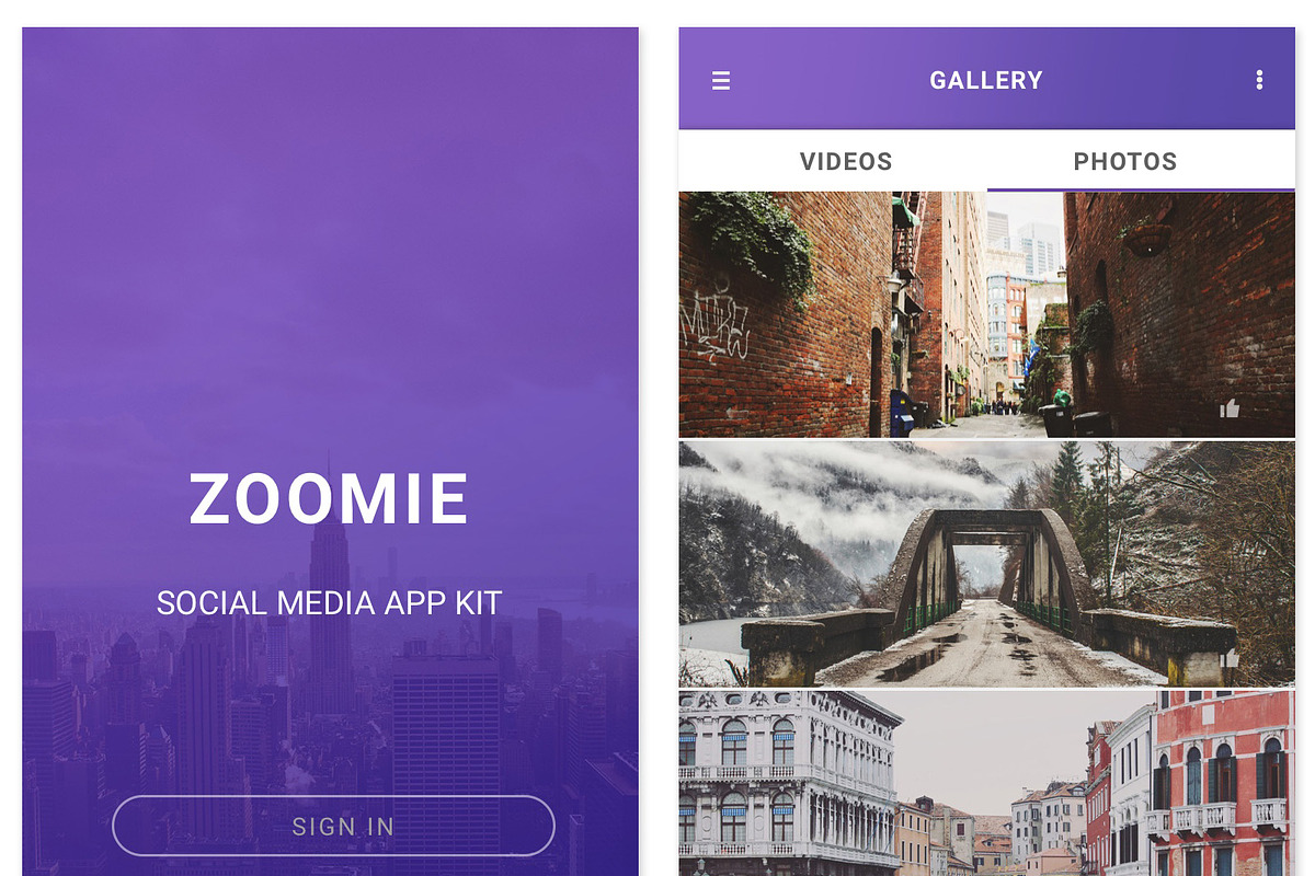 Zoomie - Social Media Figma App, an UI Kit Template by themelove (Photo 8 of 9)