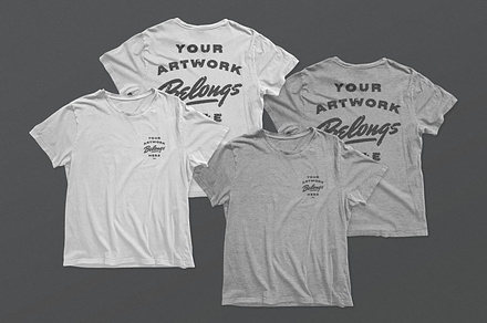 2-in-1 T-Shirt Mockup