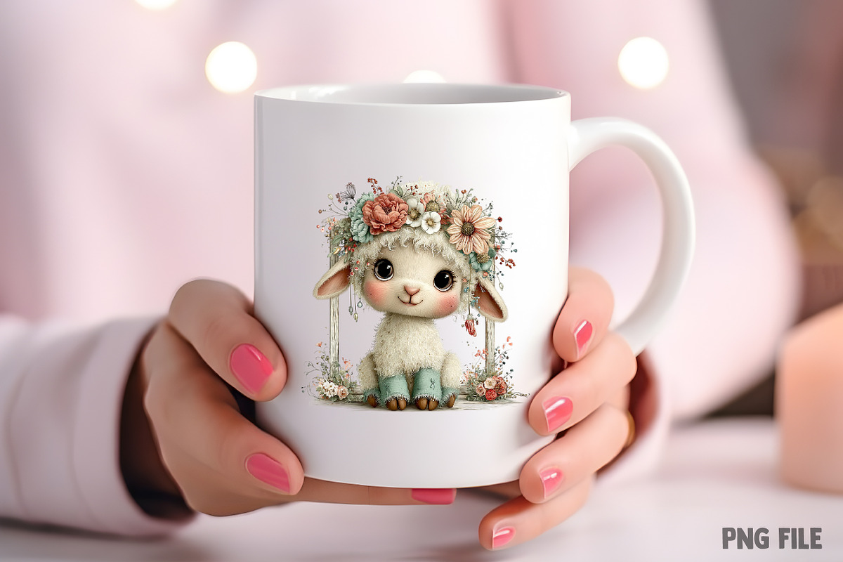 Whimsical Easter Animals Clipart PNG, an Illustration by Craft Nest (Photo 8 of 11)