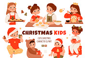 Christmas Kids Clipart, a Person Illustration by vik.stock (Thumbnail 1 of 5)