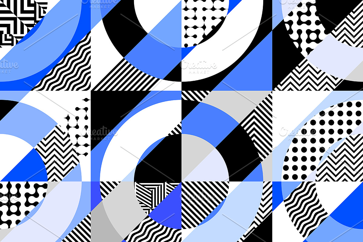 10 seamless geometric patterns, a Pattern Graphic by tkdesign (Photo 7 of 11)