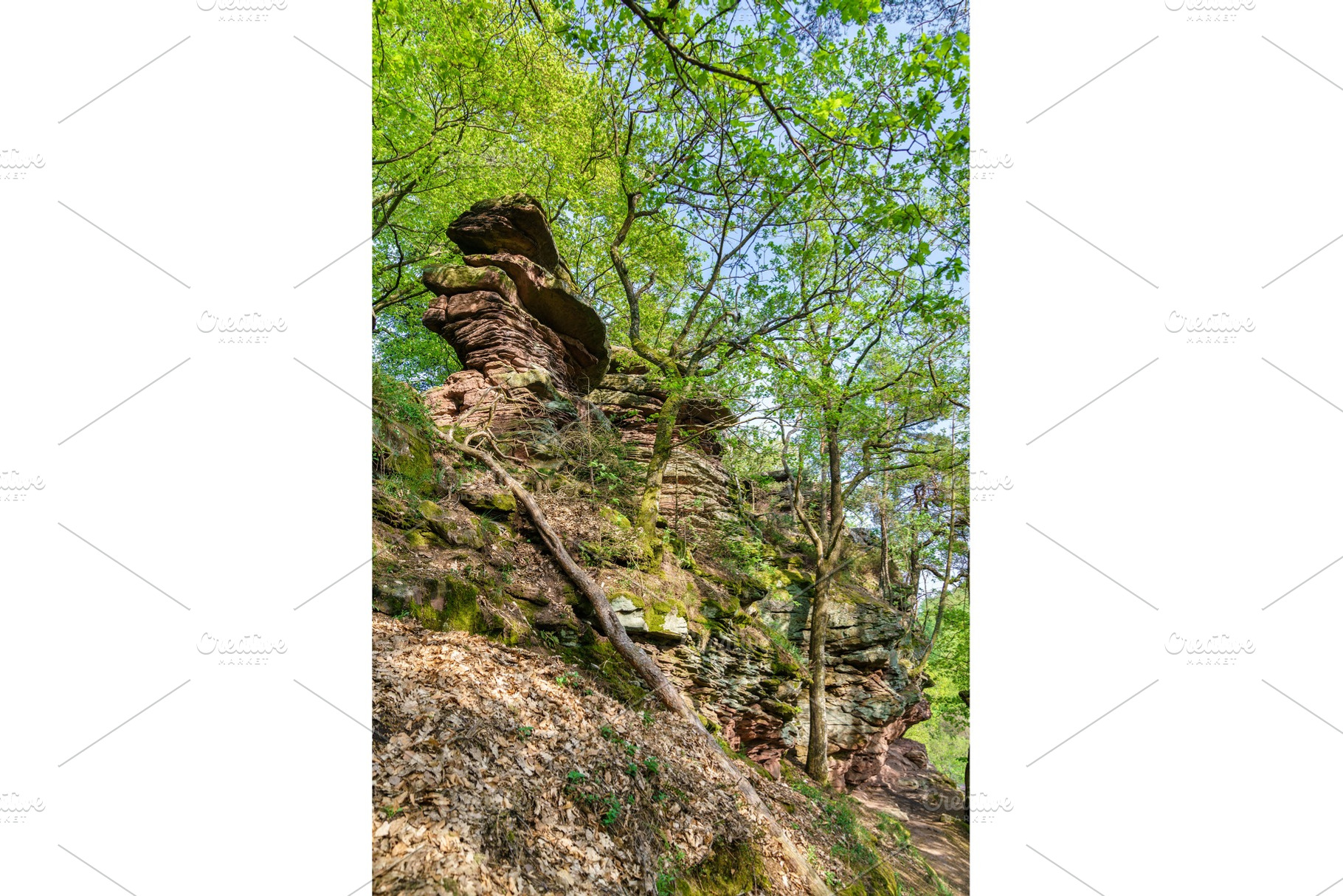 Sandstone rocks in the palatinate forest germany featuring palatinate, a Nature Photo by Leonid Andronov