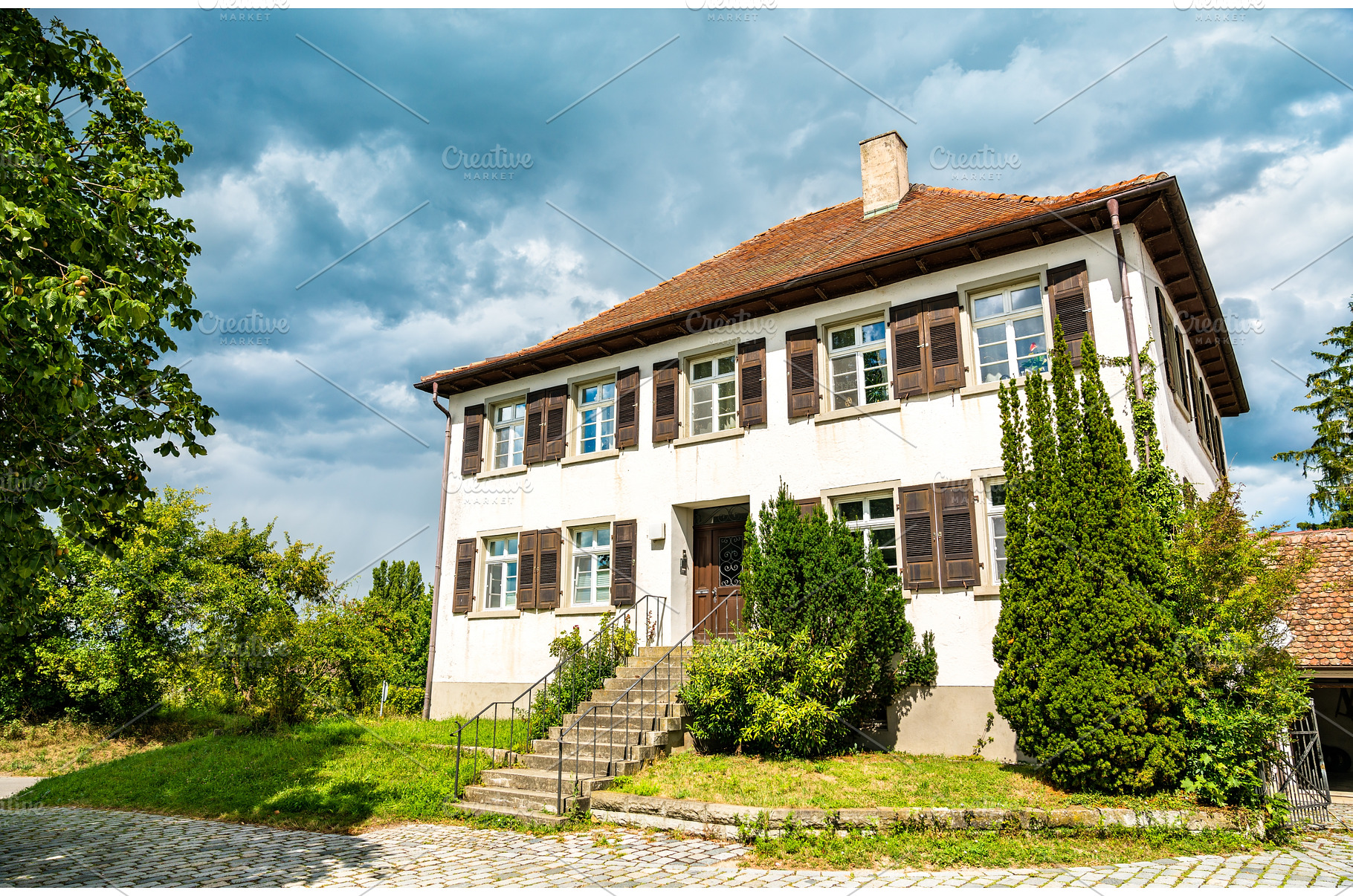 Traditional house on Reichenau, an Architecture Photo by Leonid Andronov