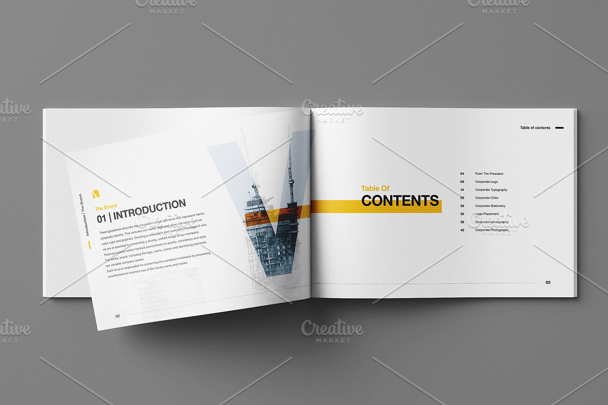Brand Manual - REAL TEXT, a Brochure Template by Mastergfx (Photo 3 of 16)