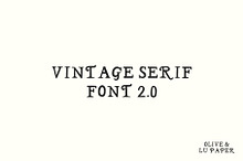 Vintage Serif Font 2.0