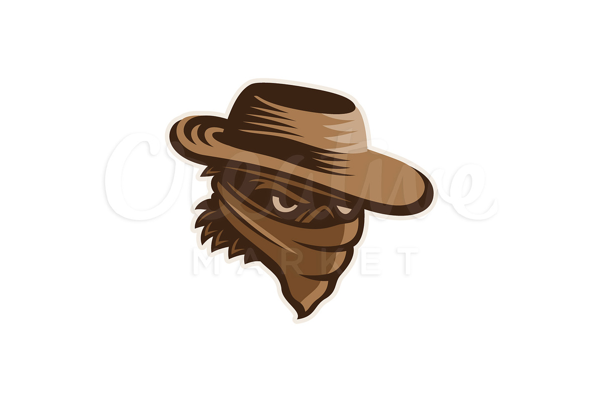 Cowboy Mascot or Esport Logo, a Templates & Theme by nospacestore