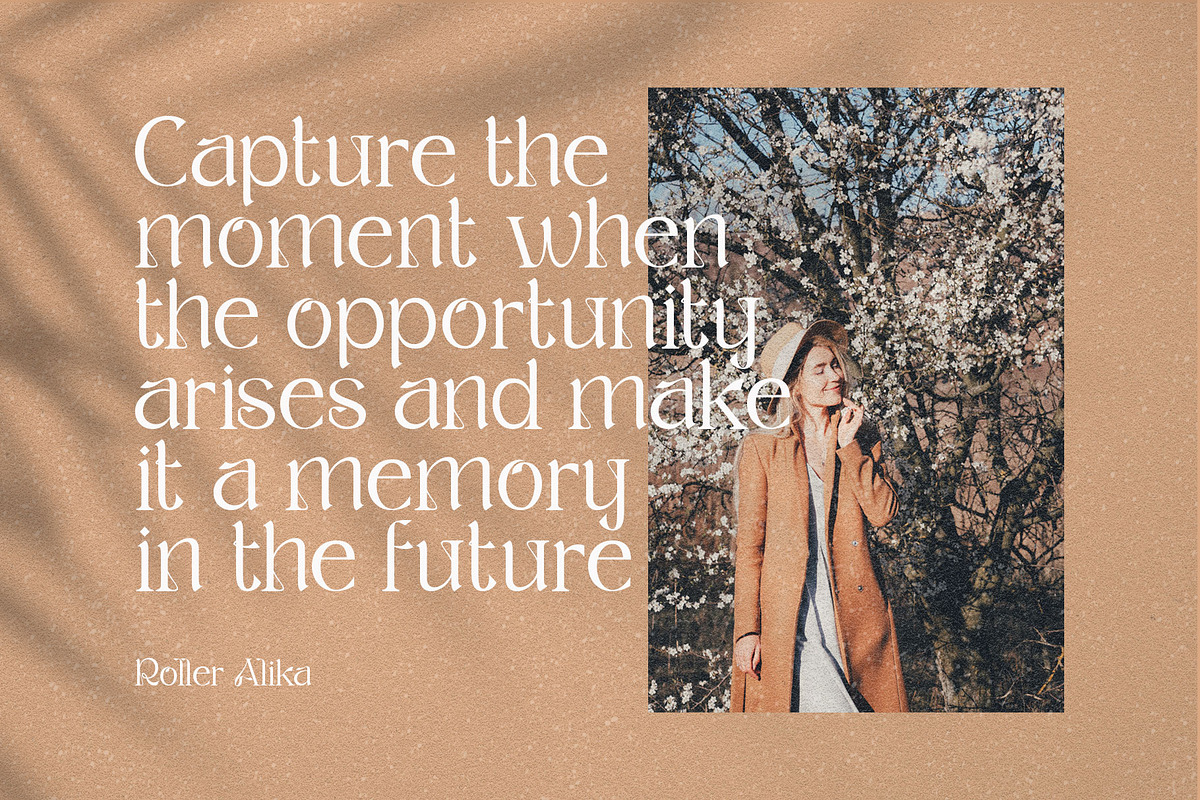 Roller Alika, a Serif Font by alit design (Photo 13 of 14)
