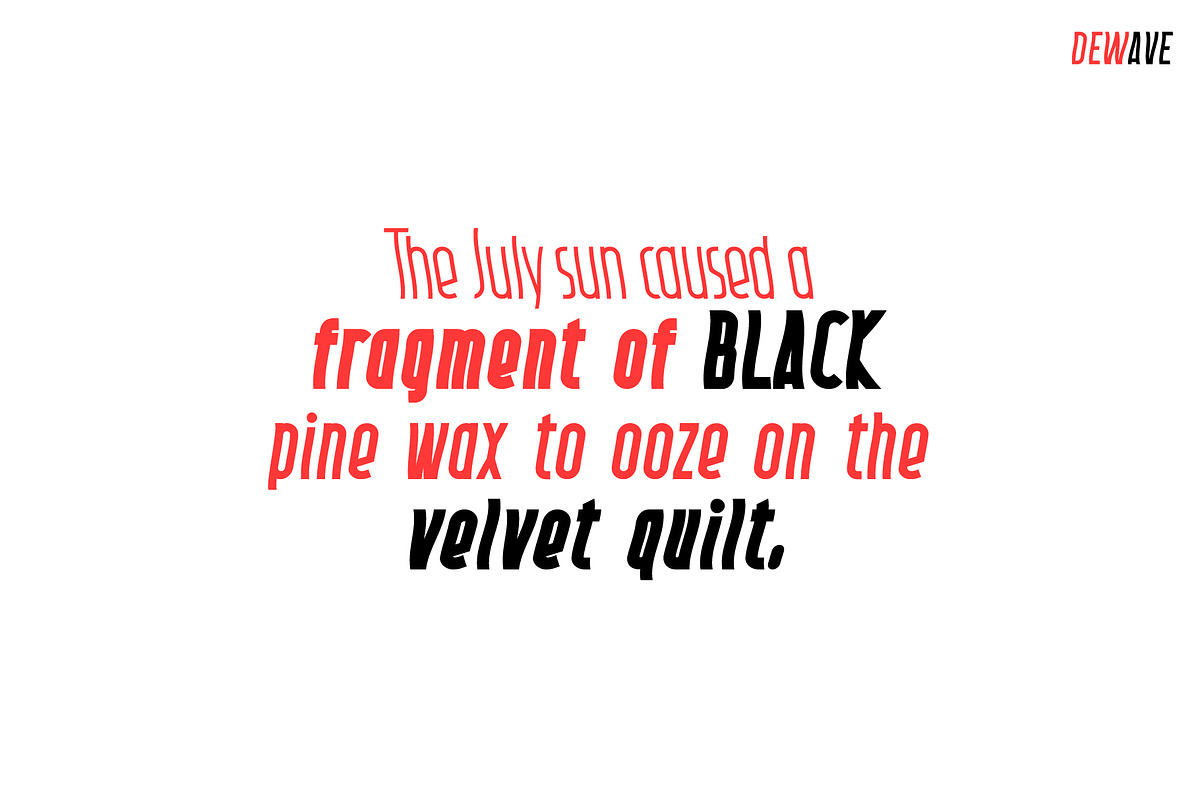 Dewave. Distorted Sans Serif family., a Sans Serif Font by Luxfont (Photo 8 of 8)