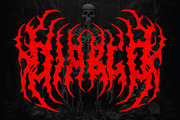 HUNGER - Death Metal Font, a Blackletter Font by Fonday Studio (Thumbnail 2 of 8)