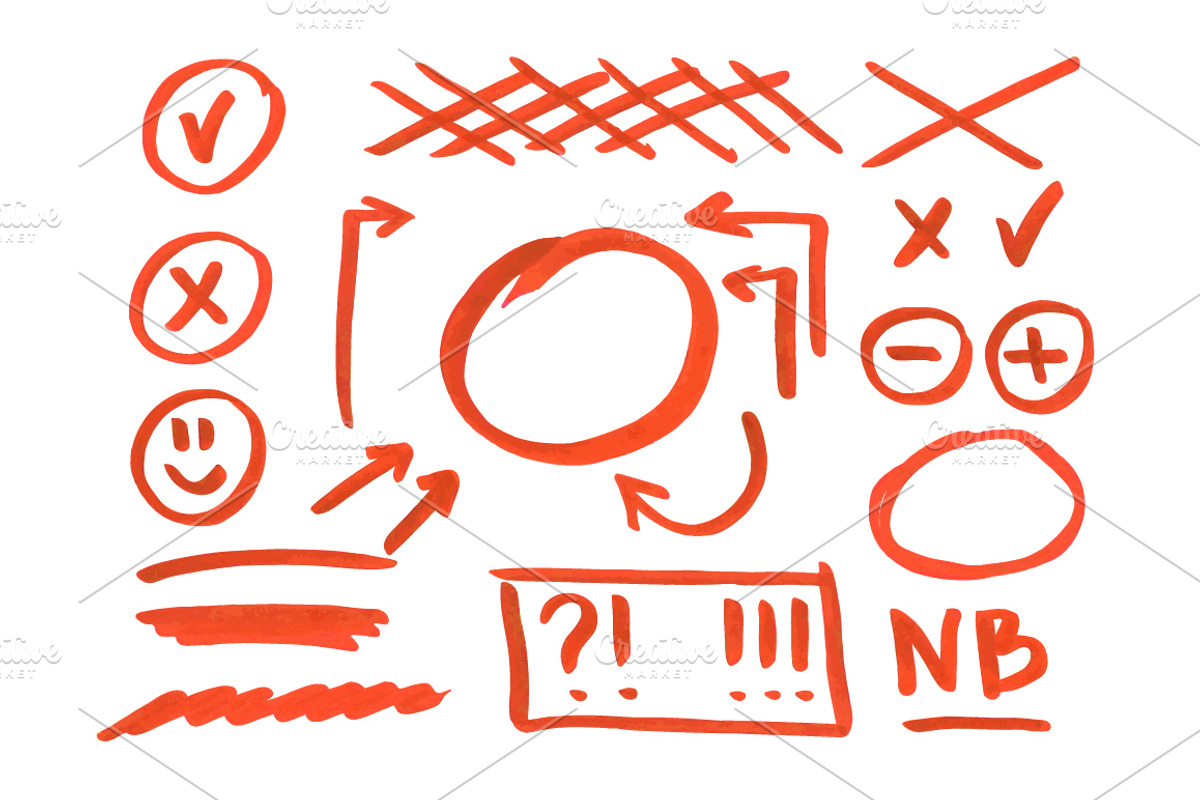 Marker design elements, an Object Graphic by Olga Proz (Photo 4 of 4)
