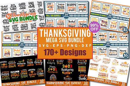 Thanksgiving Mega SVG Bundle