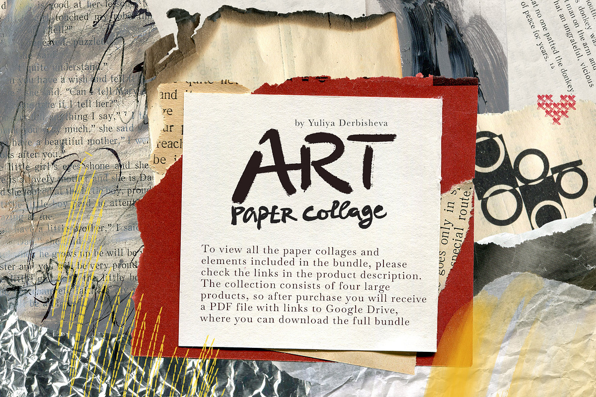 Art Paper Collage Vintage Bundle, an Object Graphic by Yuliya Derbisheva (Photo 8 of 8)
