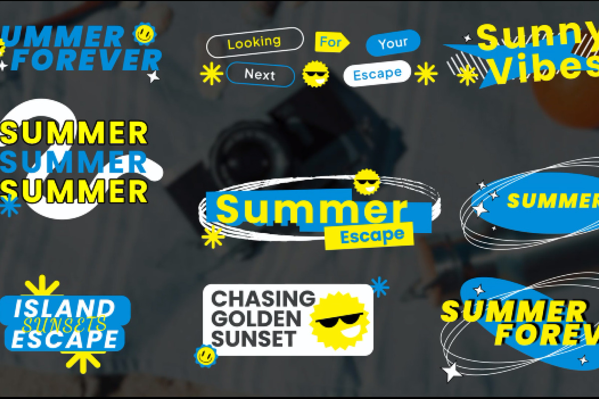 Dynamic Visual Summer Text Animation, a Social Media Template by Loin Studio (Photo 3 of 3)
