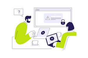 Access denied abstract concept, a Technology Illustration by Visual Generation