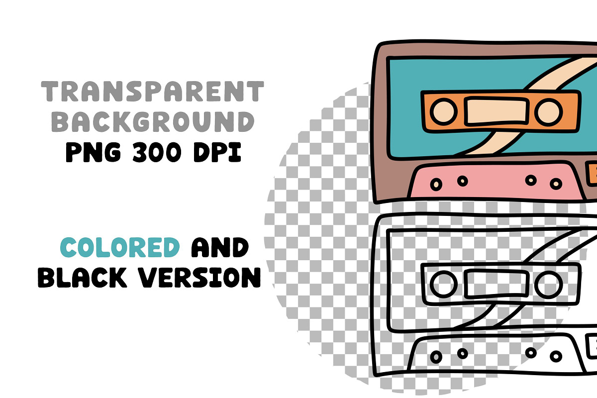 Groovy Clipart Retro Png Elements, an Object Graphic by Brush Lab (Photo 4 of 4)