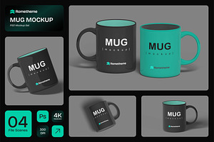 Mug vol.02 - Mockups, a Cups & Container Mockup by Rometheme Std