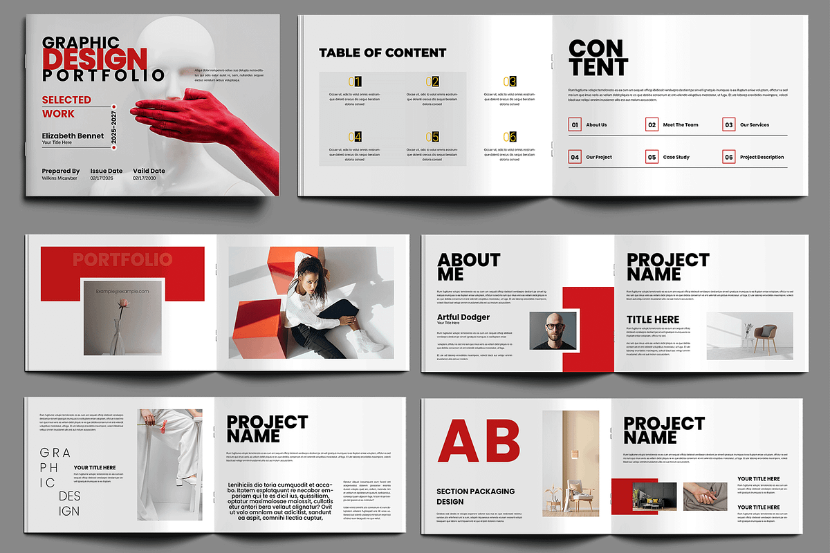 Graphic Designer Portfolio Magazine, a Magazine Template by MightyDesign (Photo 1 of 8)