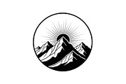 Mountain Sunrise Circle Bundle, an Illustration by Designs_River (Thumbnail 10 of 31)