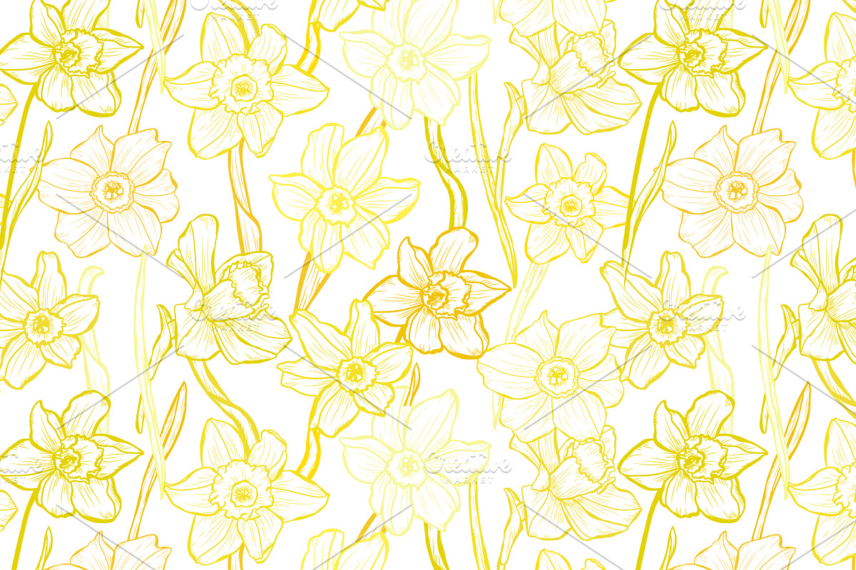 18 Floral Seamless Patterns Set, a Pattern Graphic by Sunset&Sea Design (Photo 5 of 6)