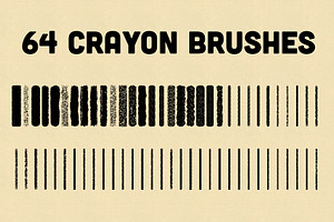 Crayon Brushes Illustrator Vector