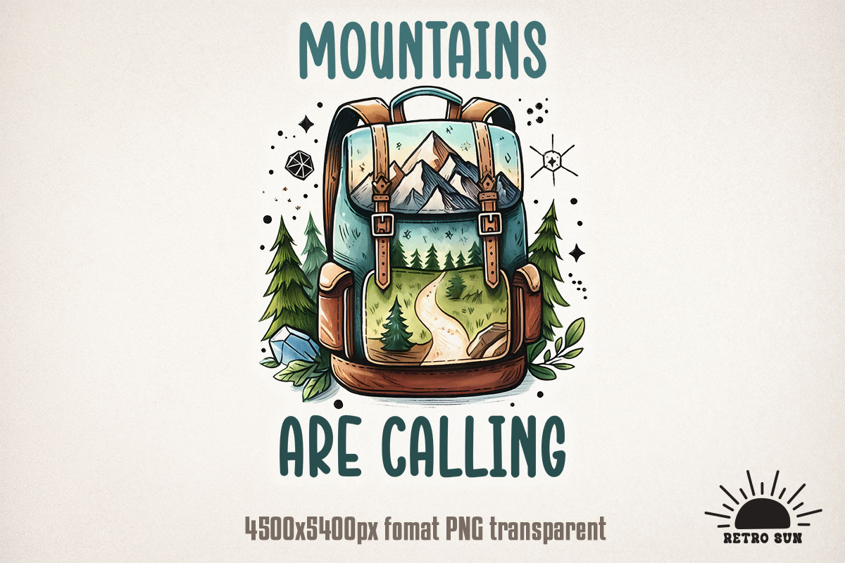 Camping Sublimation Bundle Hiking, an Object Graphic by GlitterCraft (Photo 17 of 21)