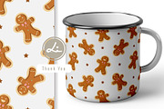 cute gingerbread cookies pattern, a Pattern Graphic by lindoet23 (Thumbnail 2 of 3)