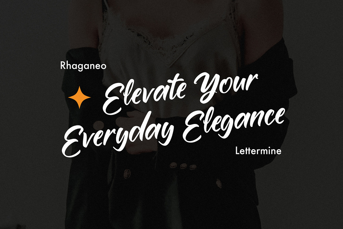 Rhaganeo - Elegant Handwritten Font, a Handwritten Font by Lettermine (Photo 5 of 10)