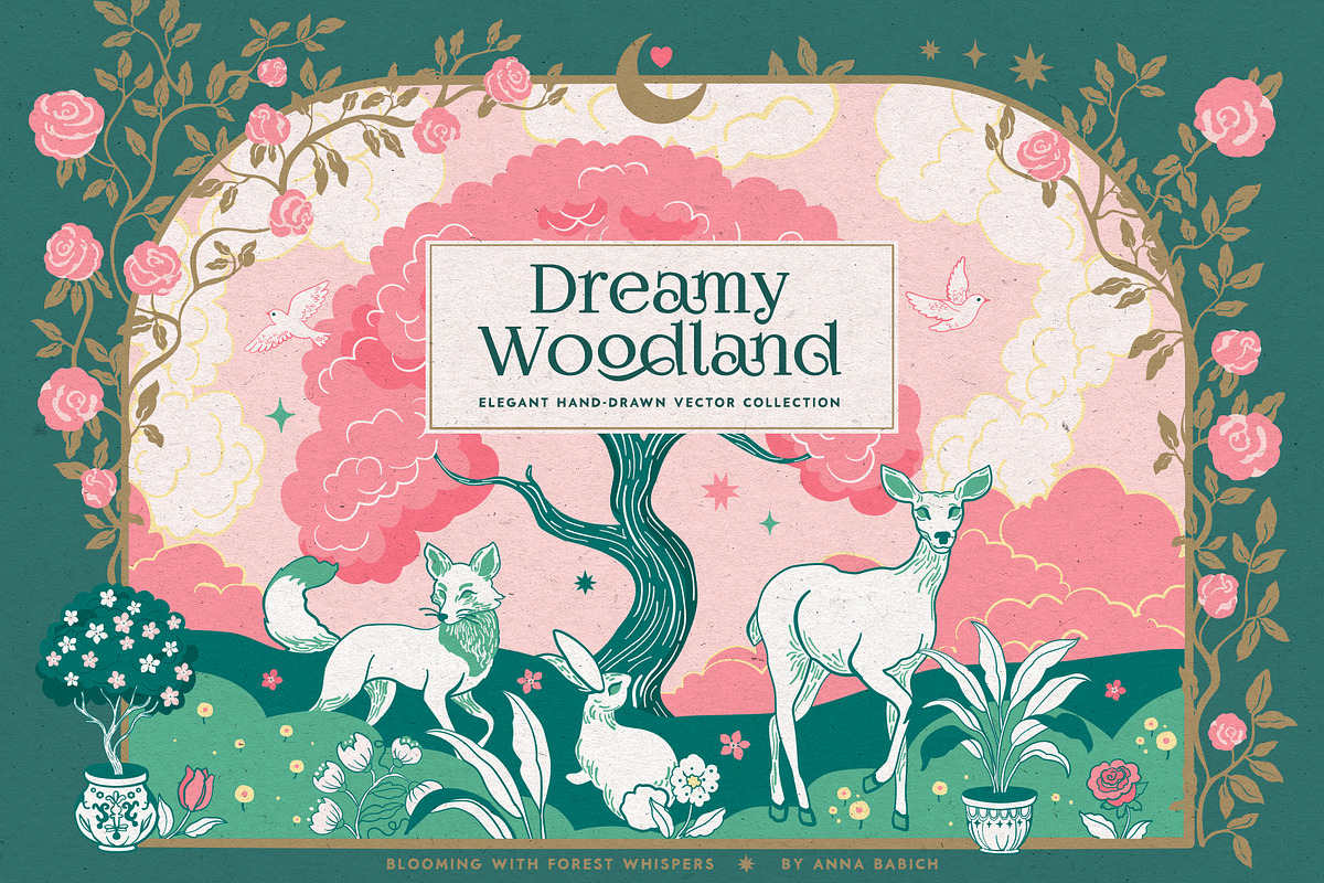 Dreamy Woodland, an Animal Illustration by Anna Babich (Photo 1 of 10)